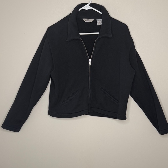Eddie Bauer Jackets & Blazers - Eddie Bauer 100% Cotton Black Cropped Jacket